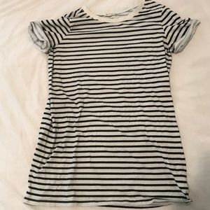 Striped t shirt dress